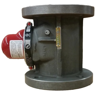 Flanged valve vertical